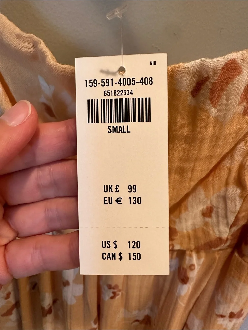 Abercrombie & Fitch Yellow Floral Maxi Dress